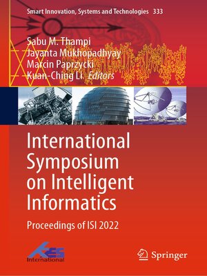 cover image of International Symposium on Intelligent Informatics